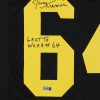 Jerry Kramer Signed Idaho Custom Black Jersey with "Last To Wear #64" Inscription - Image 2