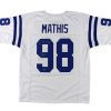 Robert Mathis Signed Indianapolis Custom White Jersey With "52 Forced Fumbles" Inscription