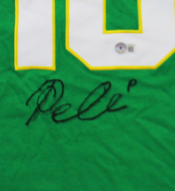 Pele Signed Brazil Authentic Green Jersey - Image 2