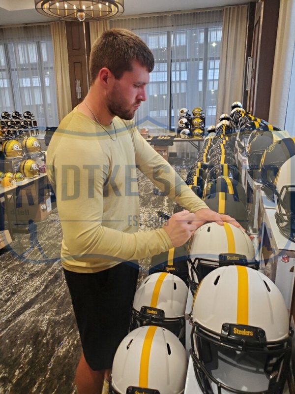 TJ Watt Signed Pittsburgh Steelers Speed Authentic Lunar NFL Helmet - Image 2