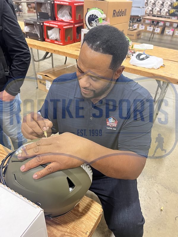 Jerome Bettis Signed Pittsburgh Steelers Speed Flex Authentic Salute to Service NFL Helmet - Image 5