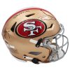 Steve Young, Joe Montana and Jimmy Garoppolo Signed San Francisco 49ers Speed Flex Authentic NFL Helmet - Image 4