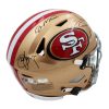 Steve Young, Joe Montana and Jimmy Garoppolo Signed San Francisco 49ers Speed Flex Authentic NFL Helmet - Image 3