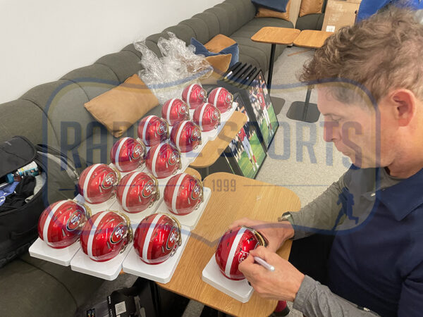 Steve Young Signed San Francisco 49ers Speed Flash NFL Mini Helmet - Image 2