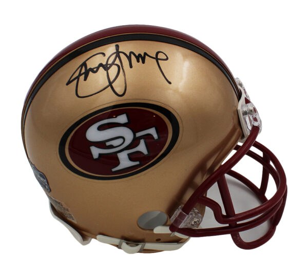 Steve Young Signed San Francisco 49ers VSR4 Throwback 1996-2008 NFL Mini Helmet