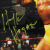 Hulk Hogan Signed Framed 16x20 Photo Ripping Shirts - Image 2