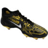 Dansby Swanson Unsigned Game Worn Nike Black & Yellow Cleats - Image 5