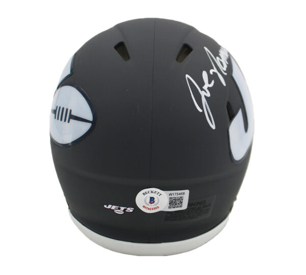 Joe Namath Signed New York Jets Speed AMP NFL Mini Helmet - Image 3