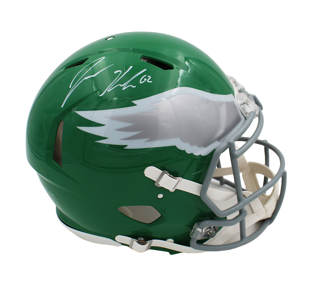 Jason Kelce Signed Philadelphia Eagles Speed Authentic Kelly Green NFL Helmet