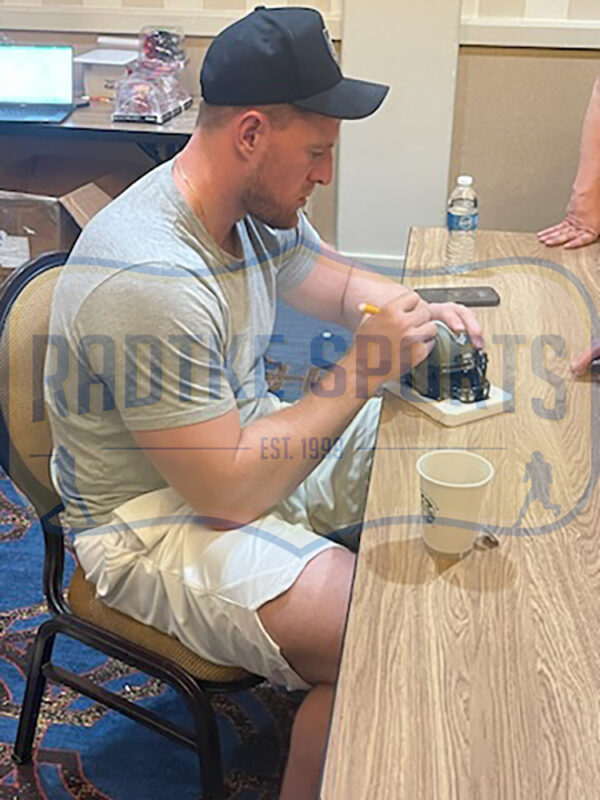 JJ Watt Signed Houston Texans Speed Salute To Service NFL Mini Helmet - Image 2