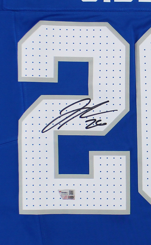 Jahmyr Gibbs Signed Detroit Lions Nike Limited Blue NFL Jersey - Image 3