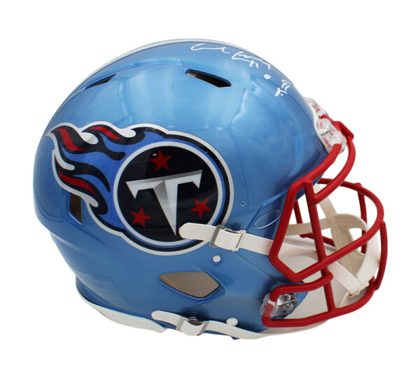 Earl Campbell Signed Tennessee Titans Speed Authentic Flash NFL Helmet with "HOF 91" Inscription - Image 2