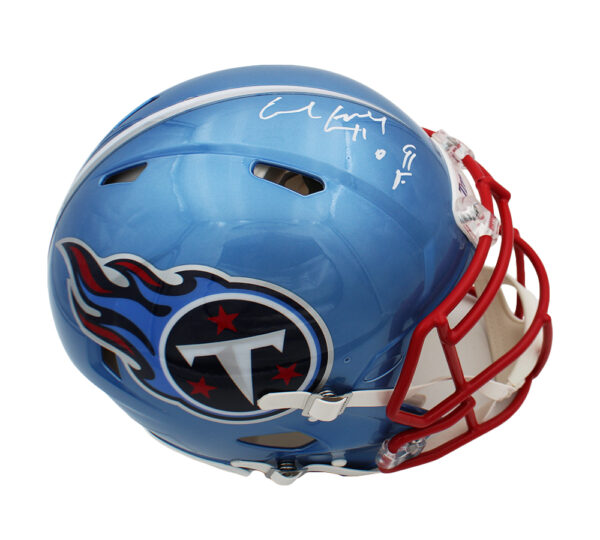 Earl Campbell Signed Tennessee Titans Speed Authentic Flash NFL Helmet with "HOF 91" Inscription