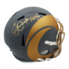Eric Dickerson Signed Los Angeles Rams Speed Full Size Slate NFL Helmet with ''HOF 99'' Inscription