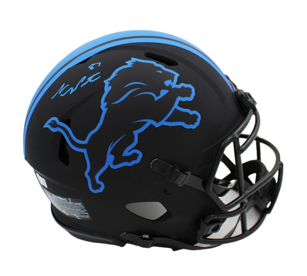 Sam Laporta Signed Detroit Lions Speed Authentic Eclipse NFL Helmet