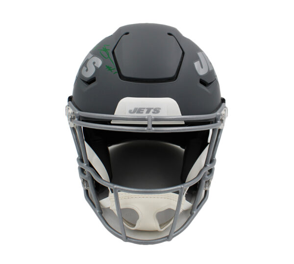 Muti-Signed New York Jets Speed Flex Authentic Slate NFL Helmet with 3 Signatures - Image 3