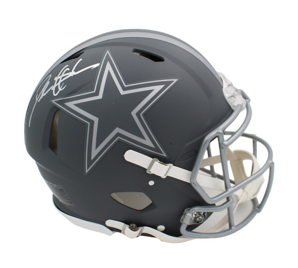 Deion Sanders Signed Dallas Cowboys Speed Authentic Slate NFL Helmet - Image 2