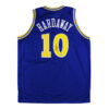 Tim Hardaway Sr. Signed Golden State Custom Blue Jersey