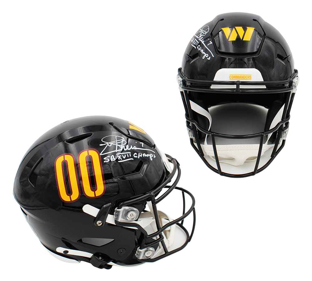 Joe Theismann Signed Washington Commanders Speed Flex Authentic Alternate NFL Helmet with "SB XVII Champs" Inscription