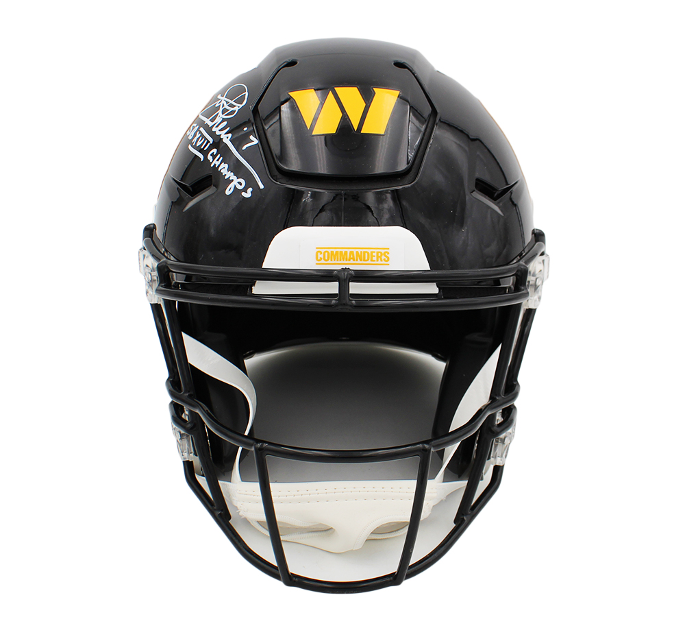 Joe Theismann Signed Washington Commanders Speed Flex Authentic Alternate NFL Helmet with "SB XVII Champs" Inscription - Image 3