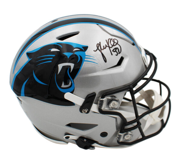 Luke Kuechly Signed Carolina Panthers Speed Flex Authentic Alternate NFL Helmet - Image 2
