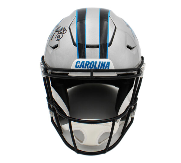 Luke Kuechly Signed Carolina Panthers Speed Flex Authentic Alternate NFL Helmet - Image 3