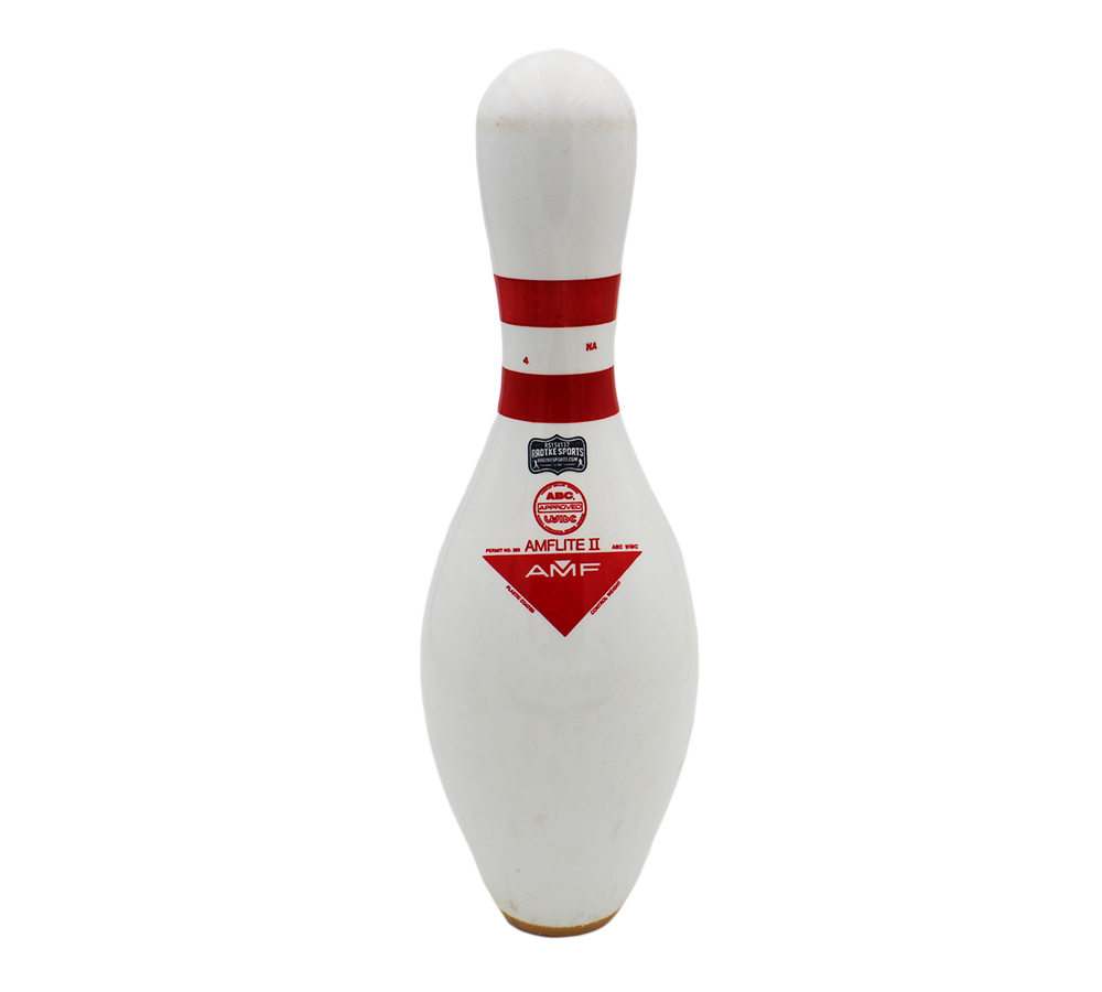 Pete Weber Signed Amflite II White Bowling Pin with "Love Me Hate Me You'll Watch" Inscription - Black Ink - Image 2
