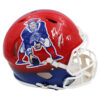 Rob Gronkowski Signed New England Patriots Speed Authentic Throwback Custom Red/Blue Fade NFL Helmet