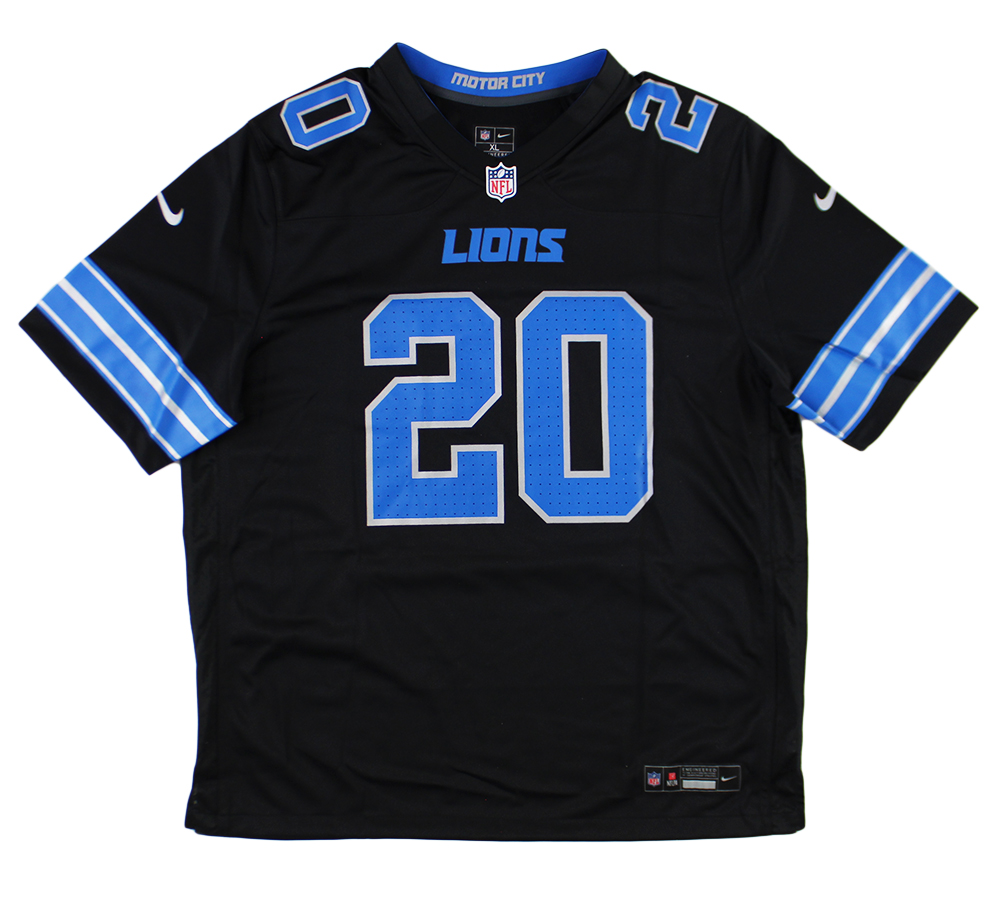 Barry Sanders Signed Detroit Lions Nike Game Black Jersey - Image 3