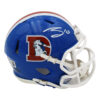 Bo Nix Signed Denver Broncos Speed Throwback Blue NFL Mini Helmet