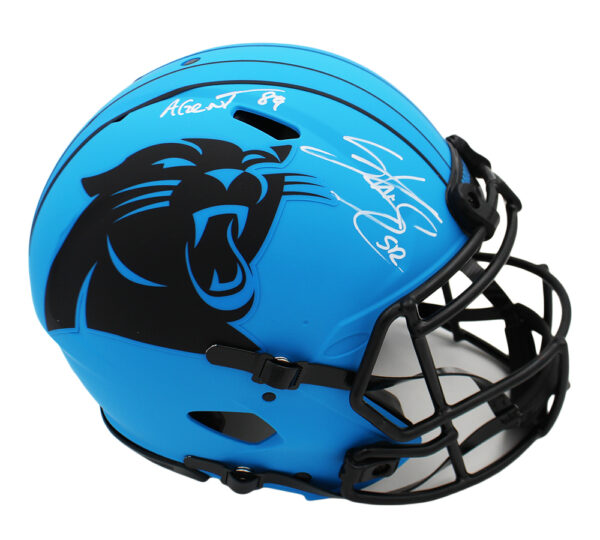 Steve Smith Sr Signed Carolina Panthers Speed Authentic Rave NFL Helmet With "Agent 89" Inscription