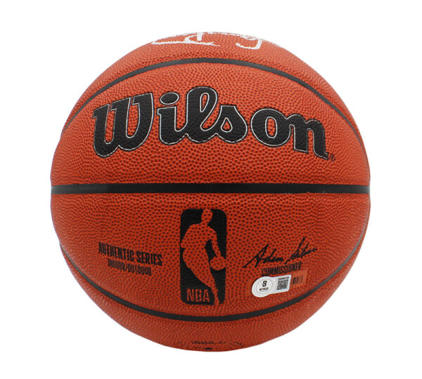 Magic Johnson and Larry Bird Signed Wilson Indoor/Outdoor NBA Basketball - Image 2