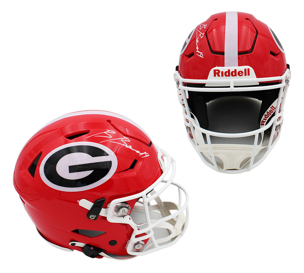 Brock Bowers Signed Georgia Bulldogs Speed Flex Authentic NFL Helmet