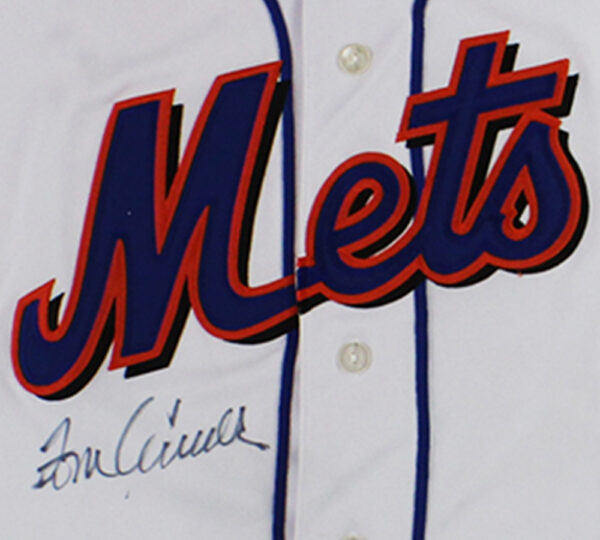 Tom Seaver Signed New York Mets Majestic White MLB Jersey - Image 2