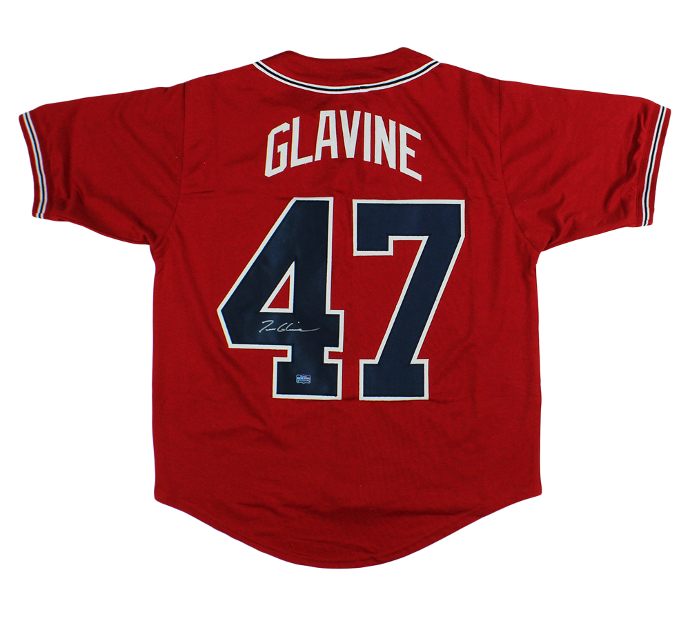 Tom Glavine Signed Atlanta Custom Red Jersey