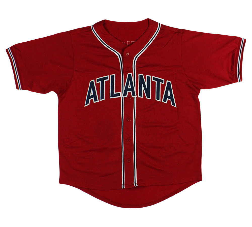 Tom Glavine Signed Atlanta Custom Red Jersey - Image 3