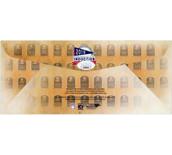 Edgar Martinez and Lee Smith Signed 2019 Hall of Fame Induction Cachet Envelope - Image 2