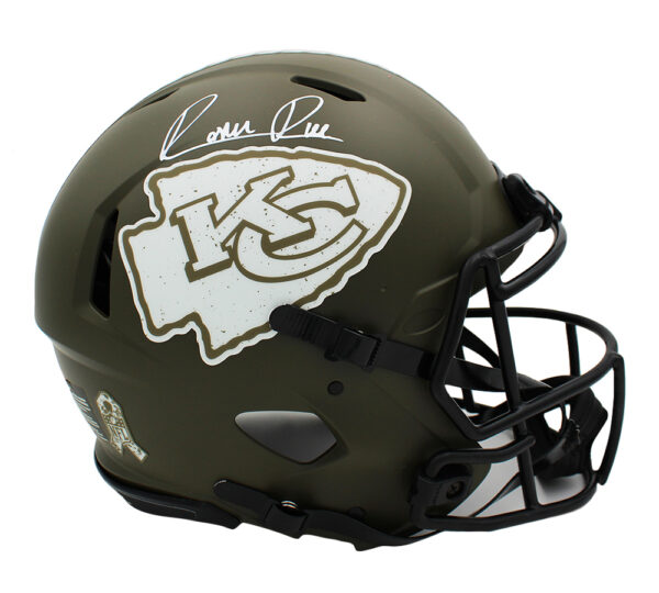 Rashee Rice Signed Kansas City Chiefs Speed Authentic Salute to Service NFL Helmet
