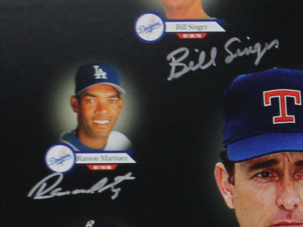 Bill Singer, Ramón Martinez Signed Unframed 16x20 A Pitchers Gem MLB Photo with 4 Additional Signatures - Image 2