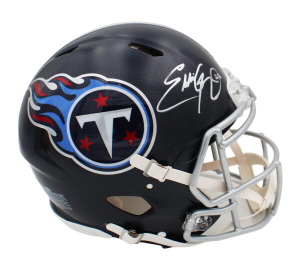Eddie George Signed Tennessee Titans Speed Authentic NFL Helmet - Image 2