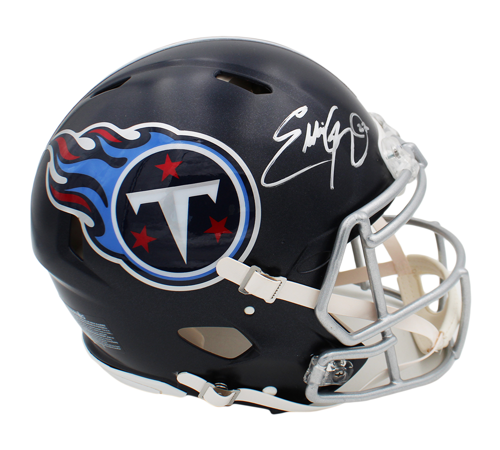 Eddie George Signed Tennessee Titans Speed Authentic NFL Helmet - Image 2