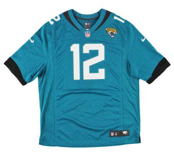Travis Hunter Signed Jacksonville Jaguars Nike Game Teal NFL Jersey - Image 4