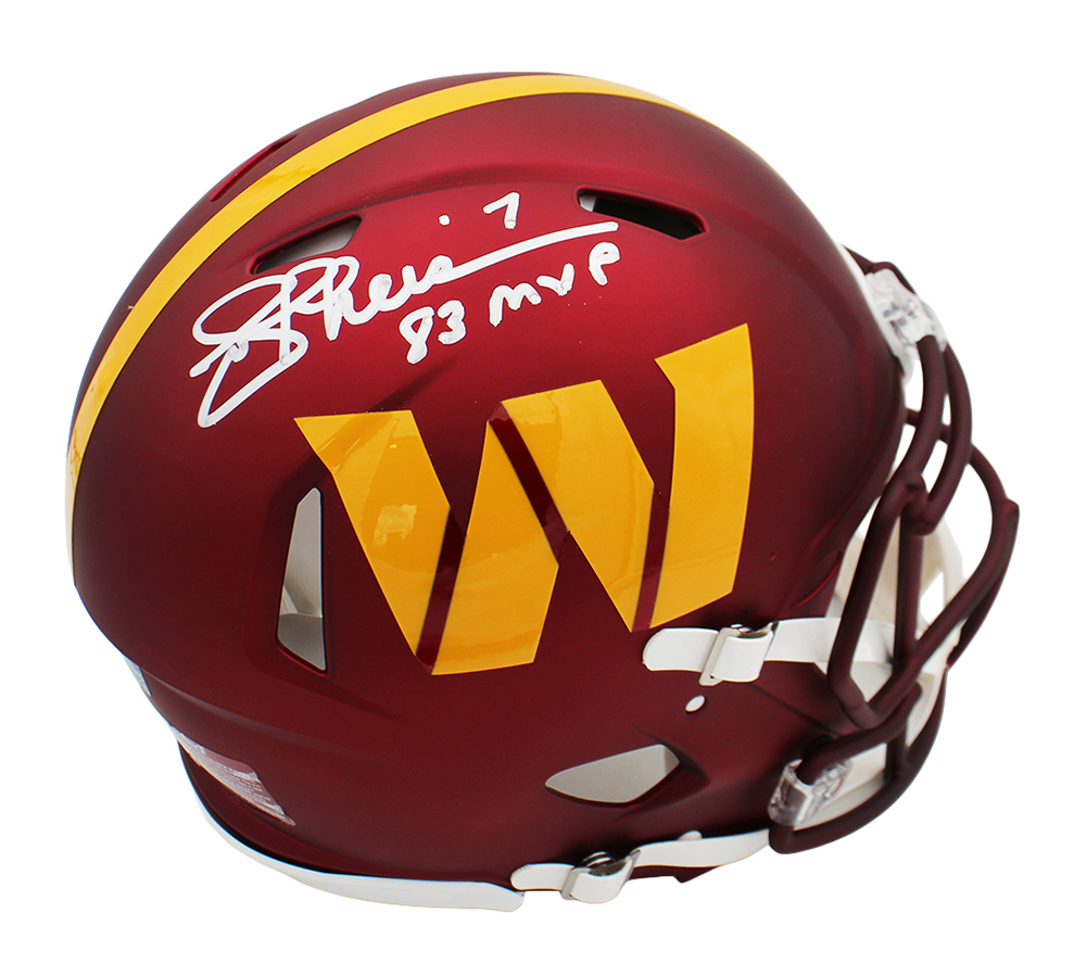 Joe Theismann Signed Washington Commanders Speed Authentic 2024 NFL Helmet with "83 MVP" Inscription
