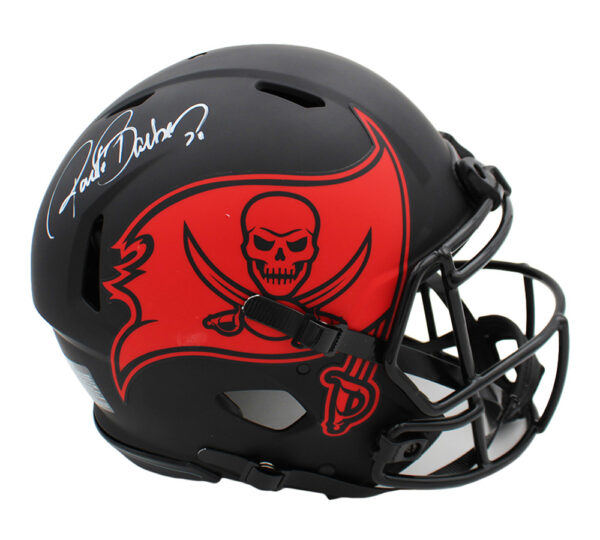 Ronde Barber Signed Tampa Bay Buccaneers Speed Authentic Eclipse NFL Helmet - Image 2
