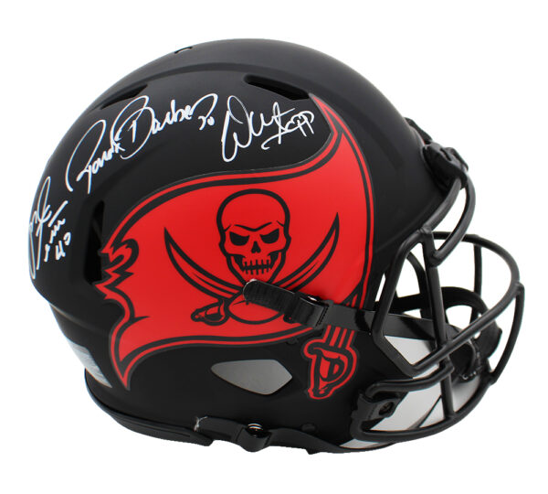 Warren Sapp, Ronde Barber, Mike Alstott Signed Tampa Bay Buccaneers Speed Authentic Eclipse NFL Helmet - Image 2