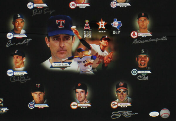 Bill Singer, Ramón Martinez Signed Framed 16x20 A Pitchers Gem MLB Photo with 4 Additional Signatures - Image 2