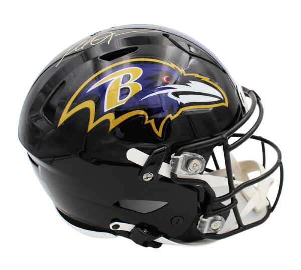 Terrell Suggs Signed Baltimore Ravens Speed Flex Authentic NFL Helmet - Image 4