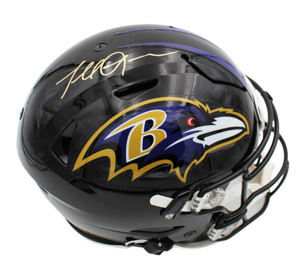 Terrell Suggs Signed Baltimore Ravens Speed Flex Authentic NFL Helmet - Image 2