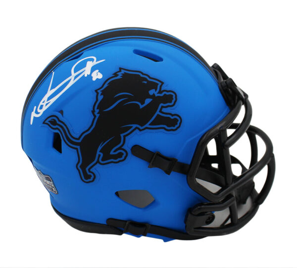 Ndamokung Suh Signed Detroit Lions Speed Rave NFL Mini Helmet - Image 2