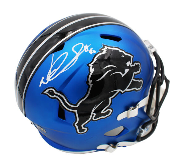 Ndamokung Suh Signed Detroit Lions Speed Full Size Alternate 2024 Dark Blue NFL Helmet